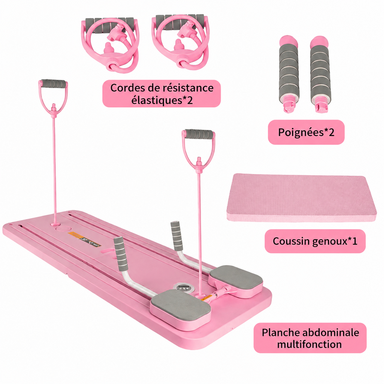 Planche à pilates rose