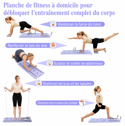 Planche à pilates violette